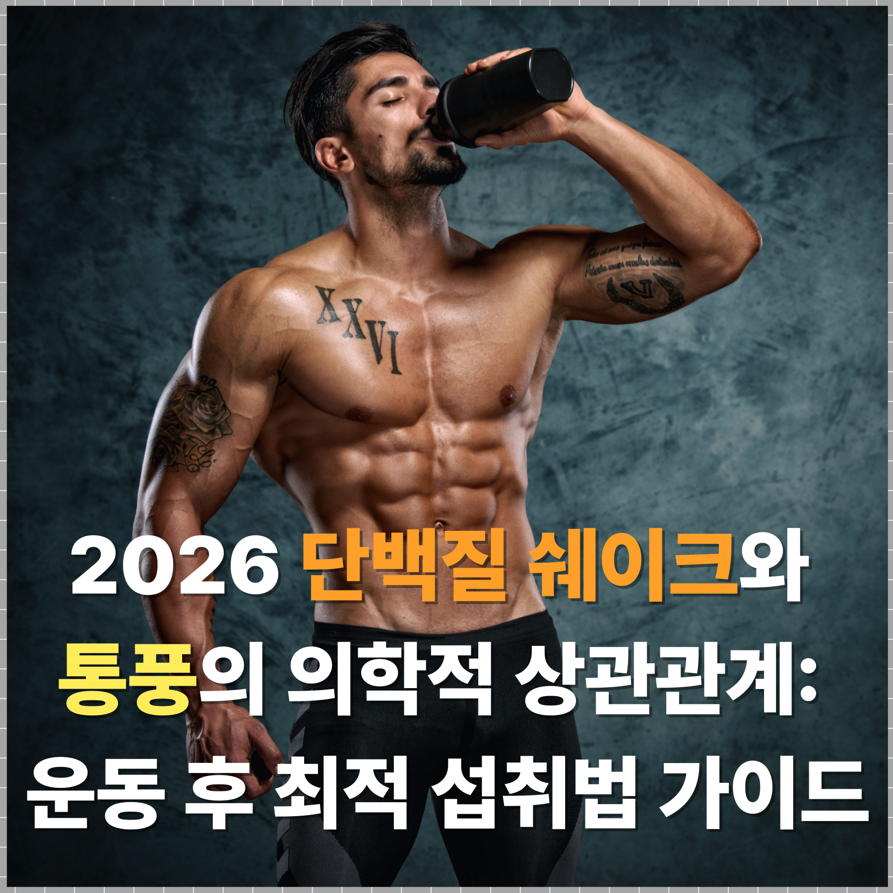 2026 단백질 쉐이크와 통풍의 의학적 상관관계: 운동 후 최적 섭취법 가이드